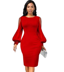 Red bourgeois gown